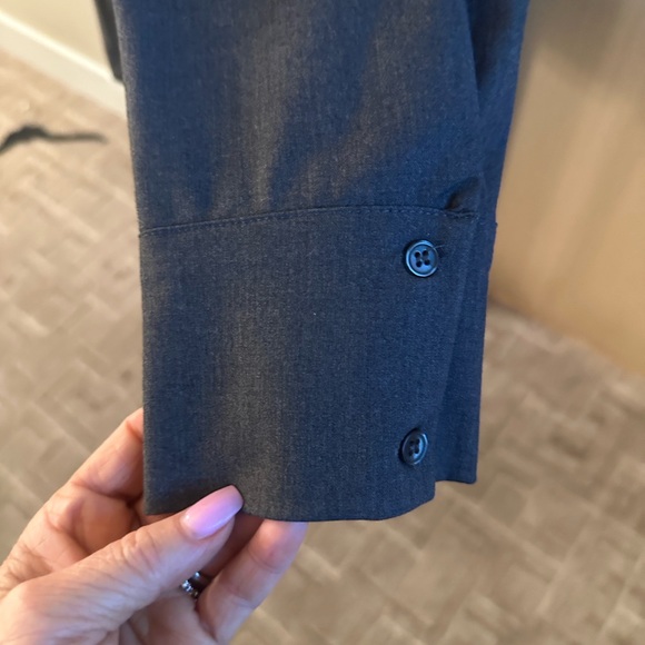 Dark grey Button-Up Shirt and Matching Shorts Set - Picture 8 of 15